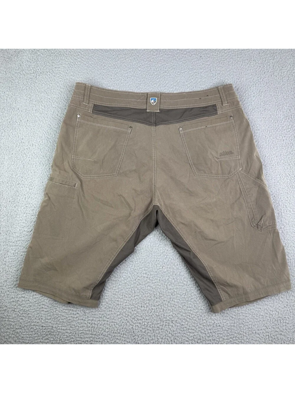 Kuhl Radikl Hiking Shorts Stretch Gorpcore 40x14 Mens Brown (Read Description!)